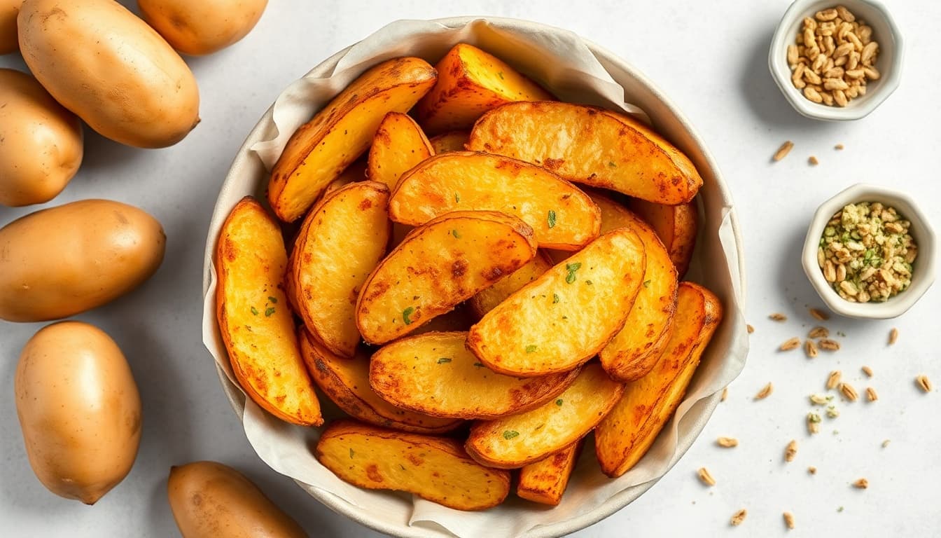 Air Fryer Crispy Potato Wedges
