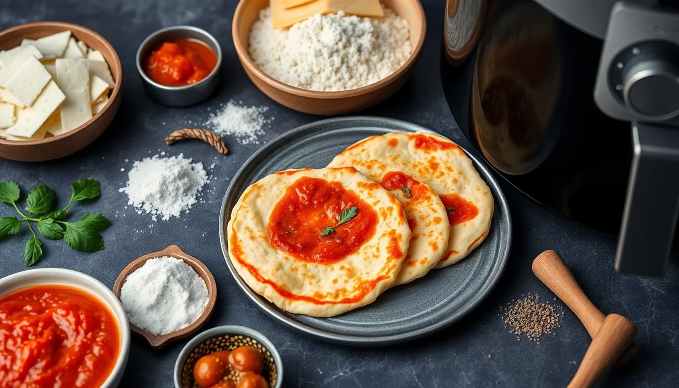 Cheesy Tomato Sauce Flatbreads