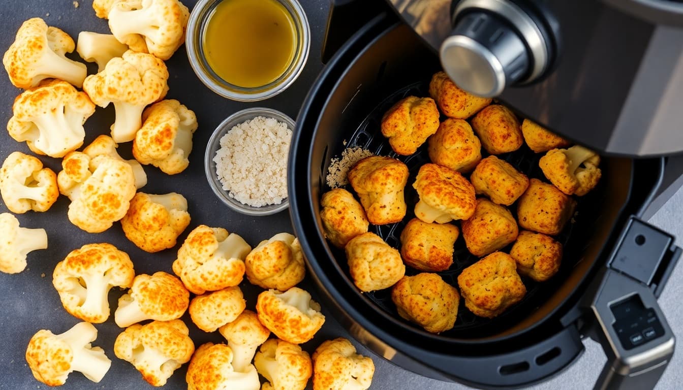 Crispy Air Fryer Cauliflower Bites