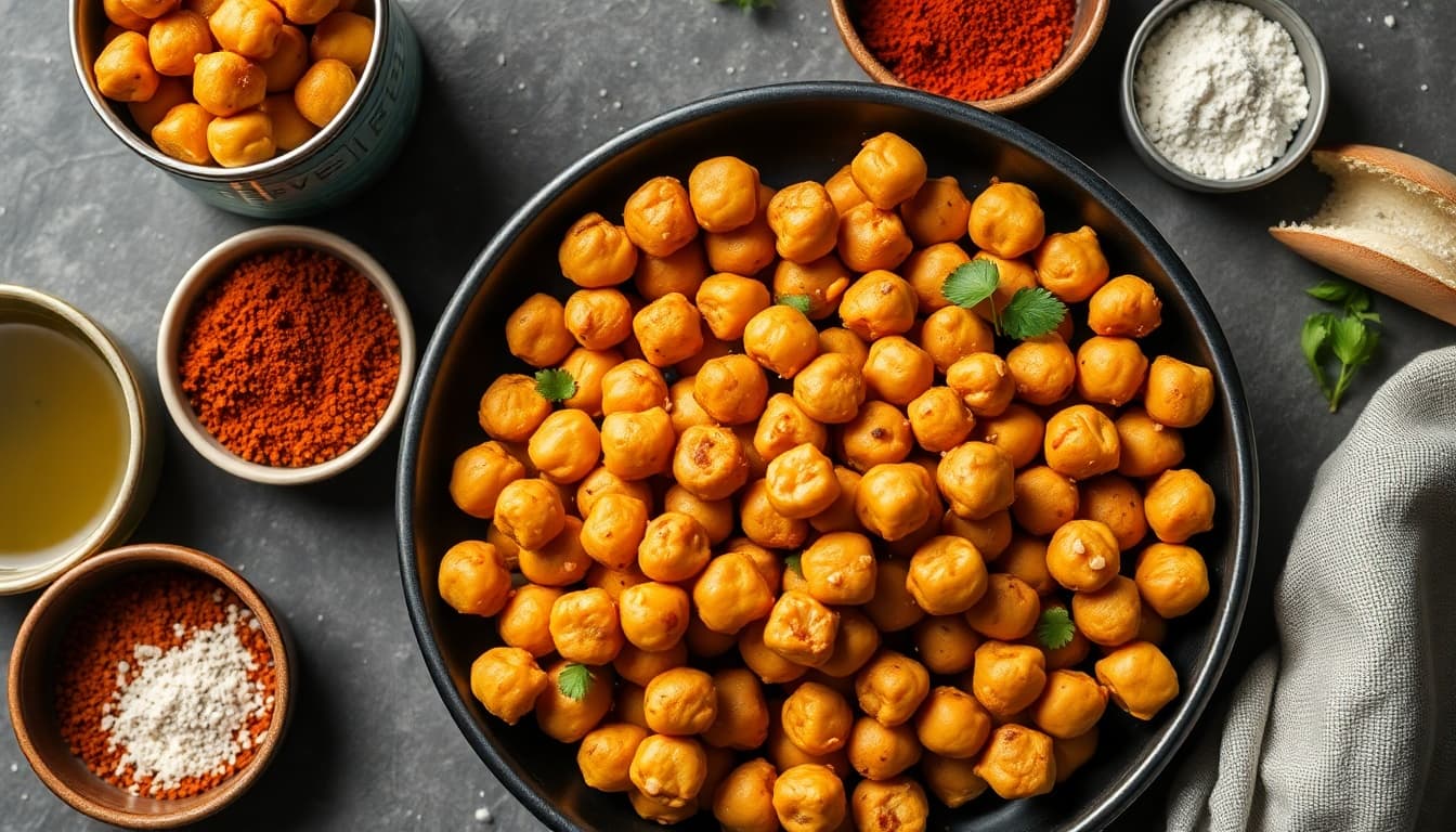 Crispy Air Fryer Chickpeas: Crunchy Goodness in Every Bite!