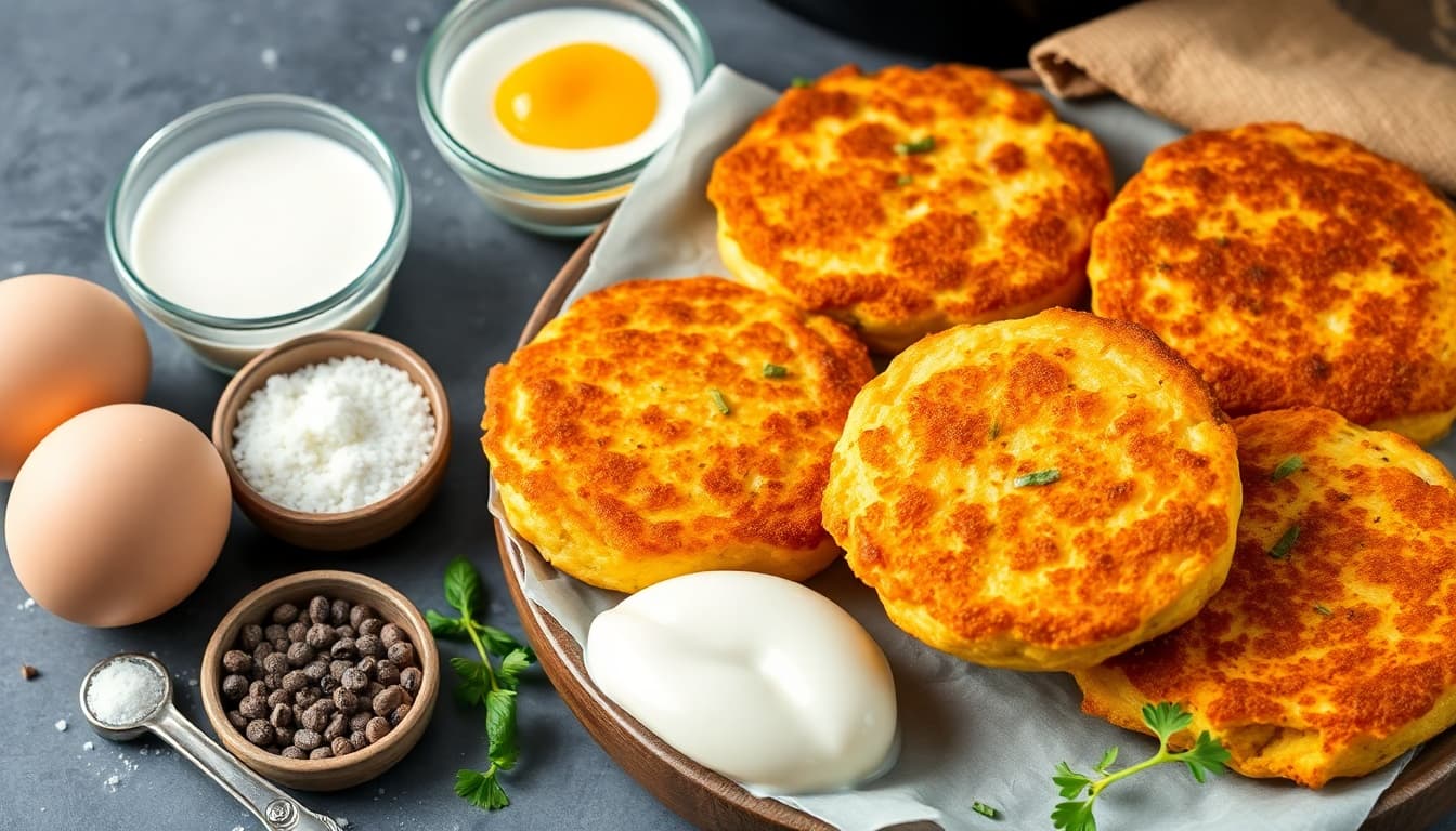 Crispy Air Fryer Egg & Milk Fritters