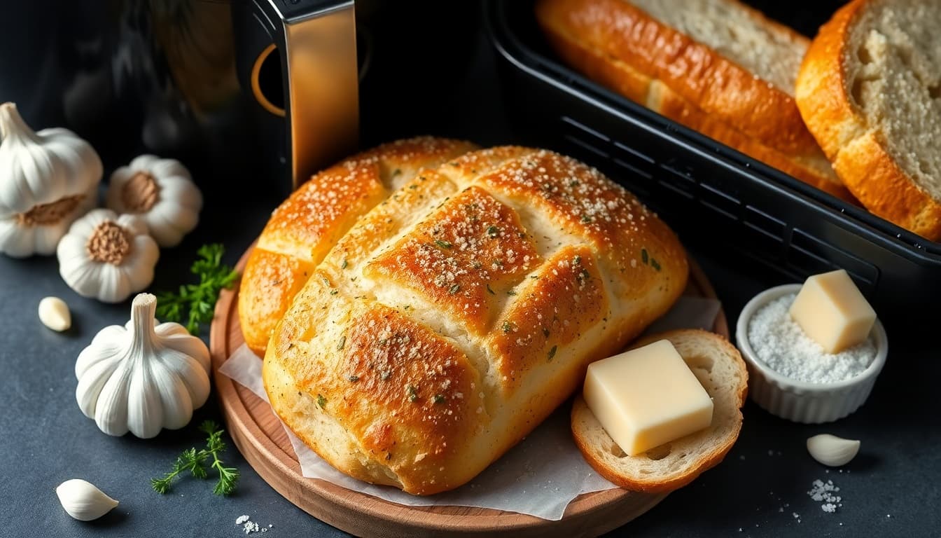 Crispy Air Fryer Garlic Bread