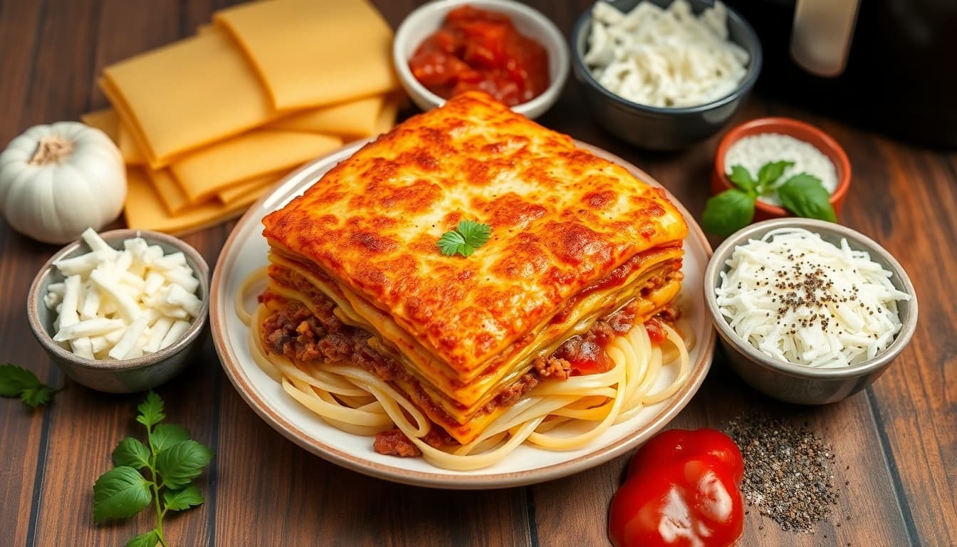 Crispy Air Fryer Lasagne Delight