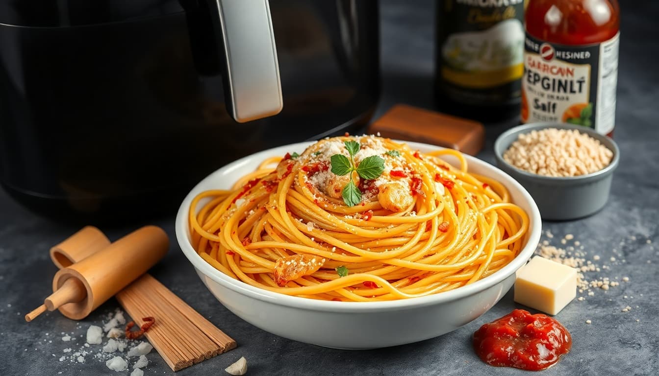 Crispy Air Fryer Spaghetti Delight