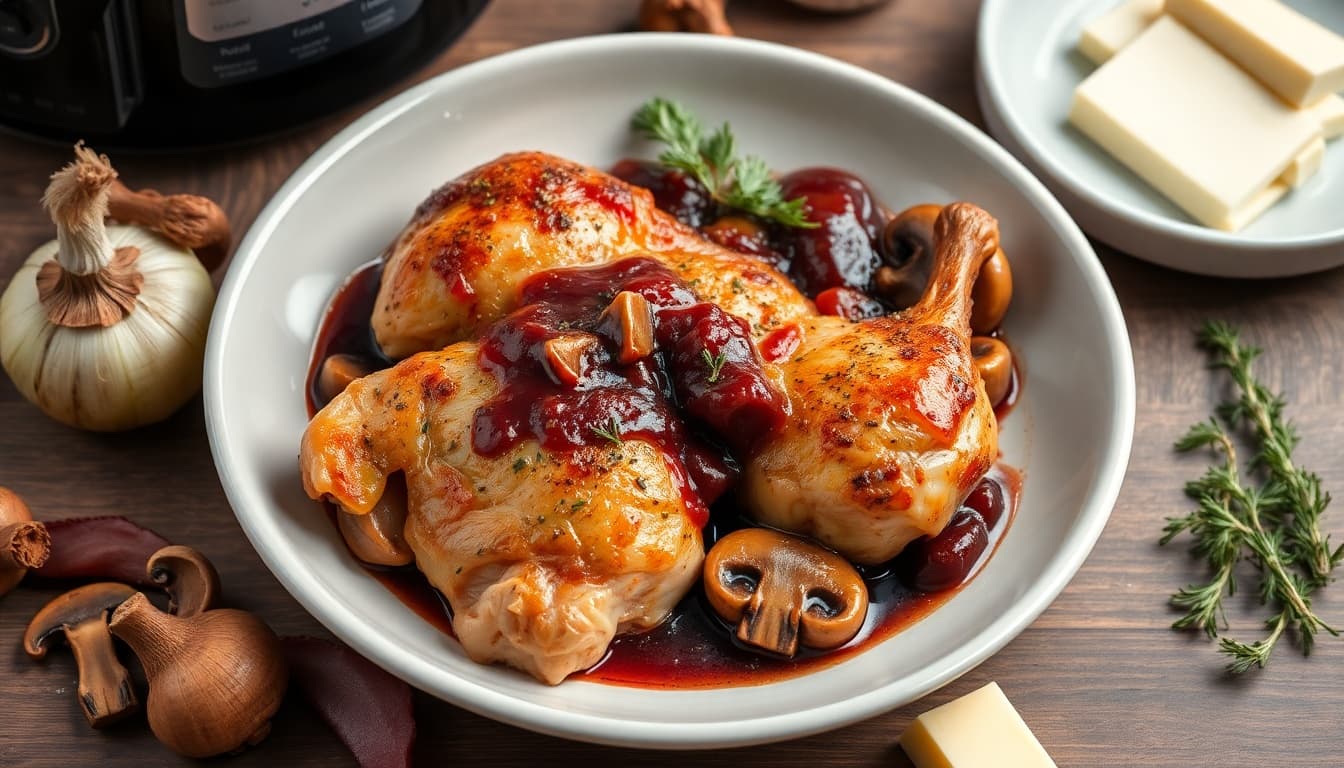 Crispy Coq au Vin: A French Classic with an Air Fryer Twist