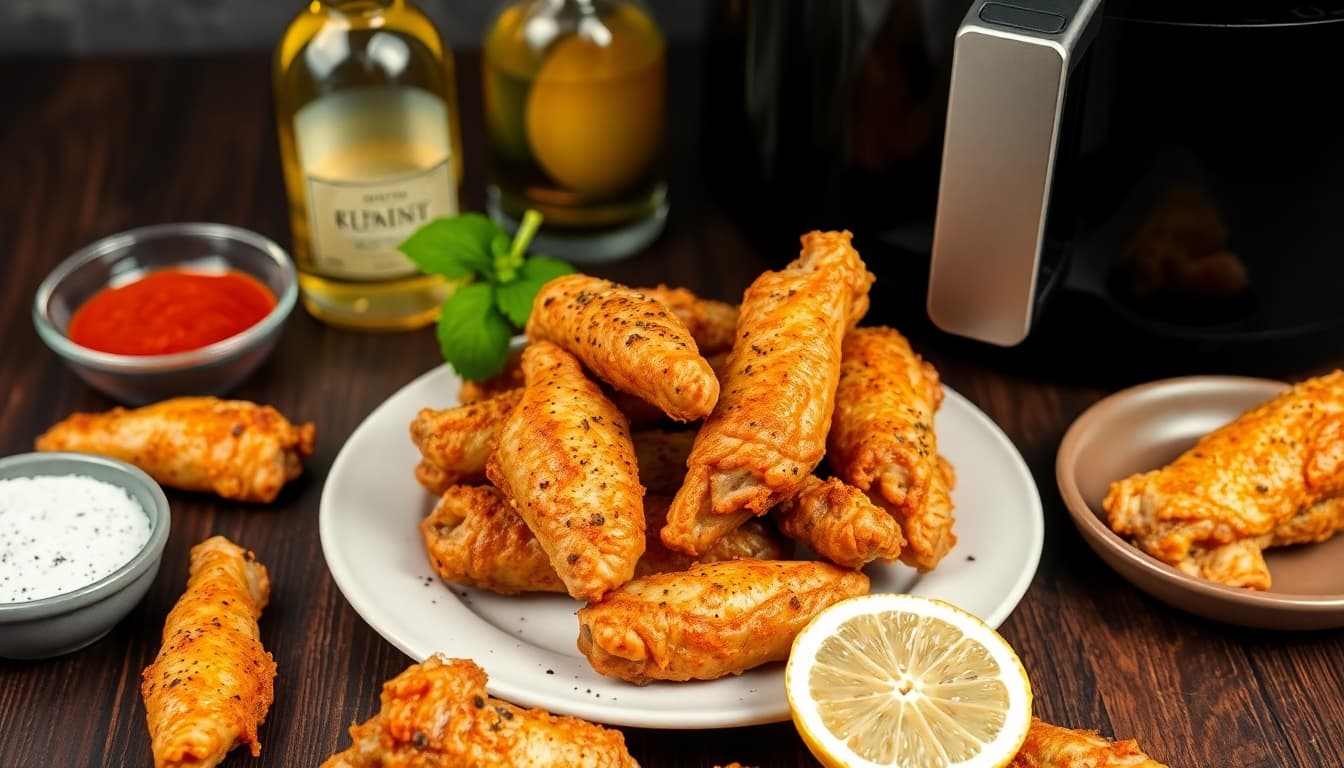 Crispy Keto Air Fryer Chicken Wings