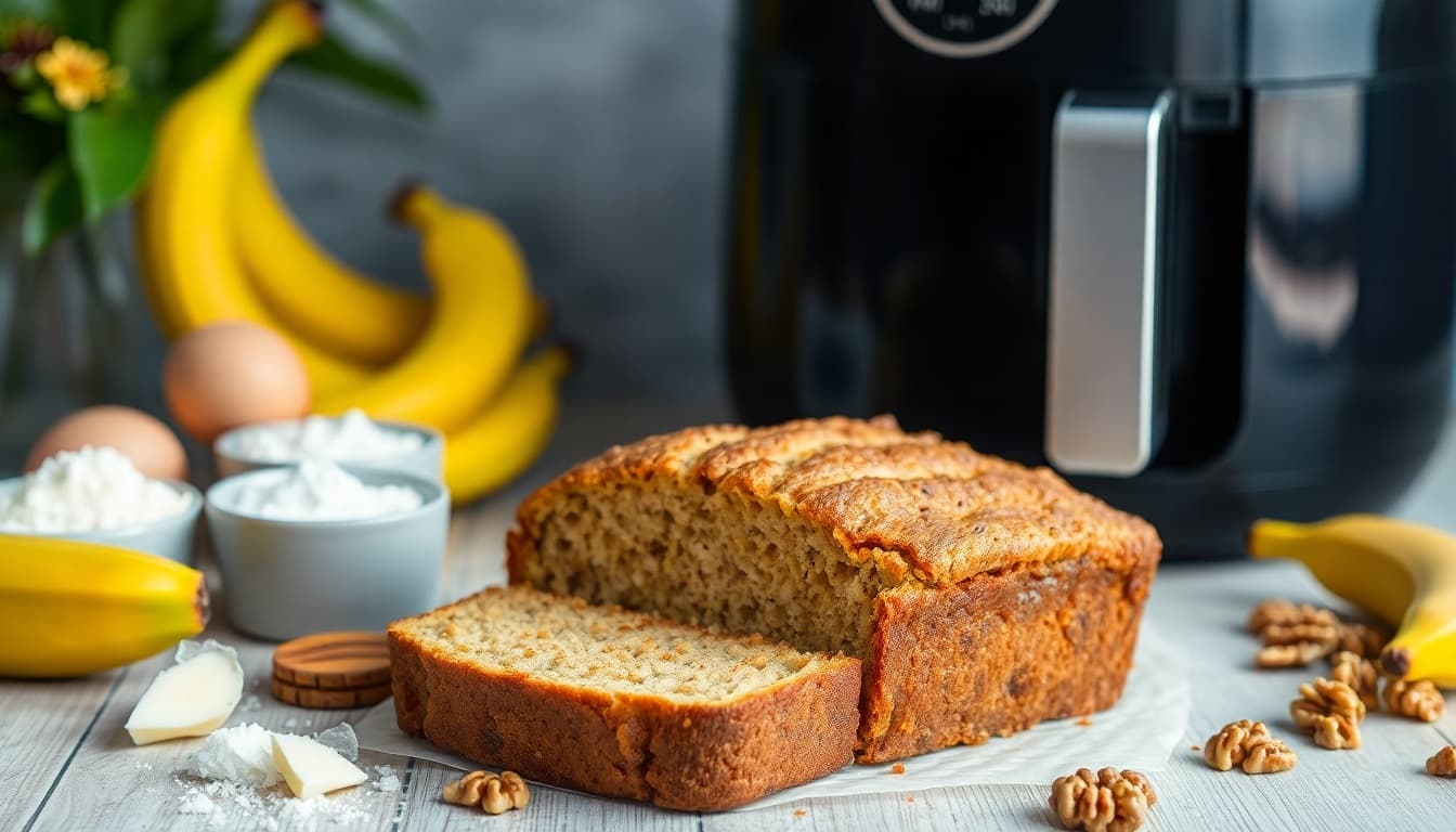 Deliciously Moist Air Fryer Banana Bread