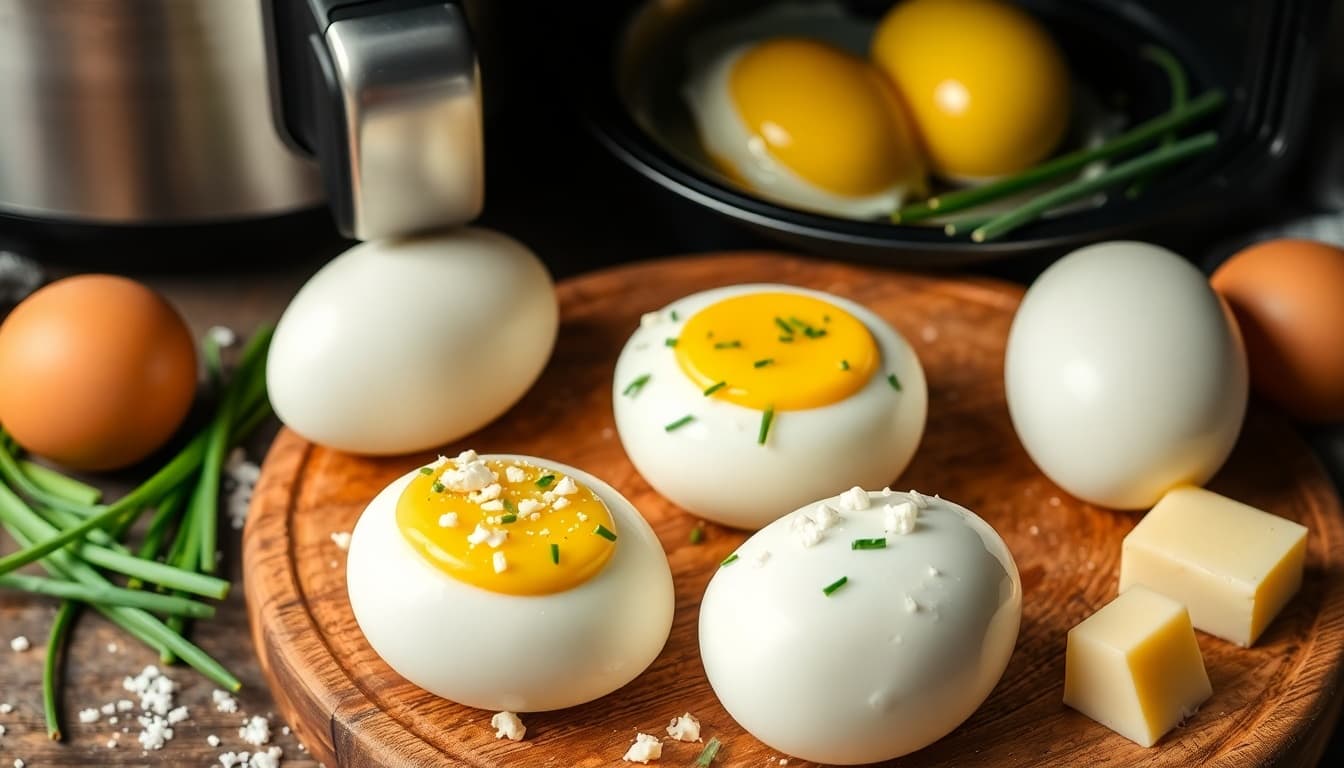 Fancy Air Fryer Eggs with Herb Infusion