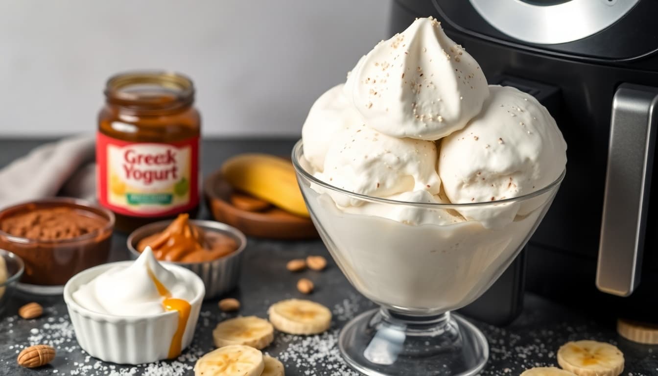 Protein-Packed Air Fryer Ice Cream Delight
