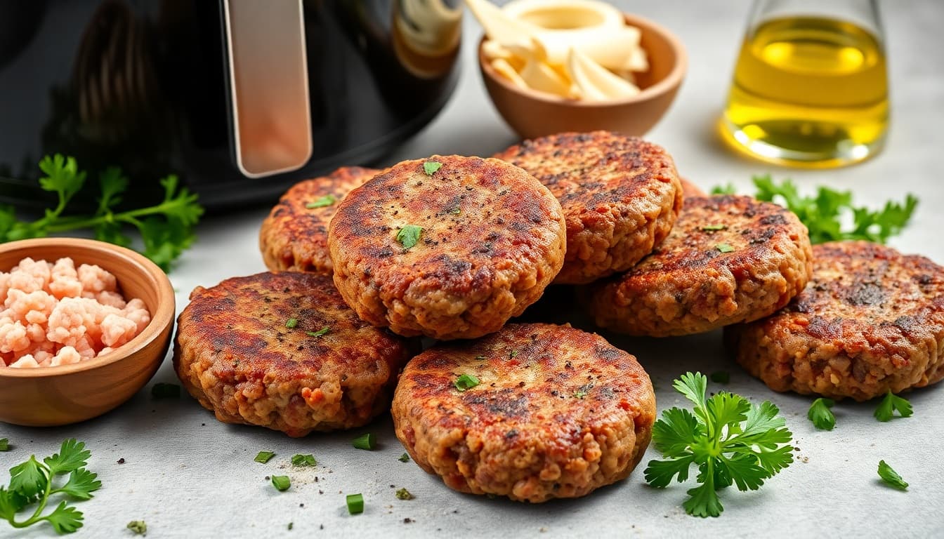 Savory Air Fryer Lamb Mince Patties