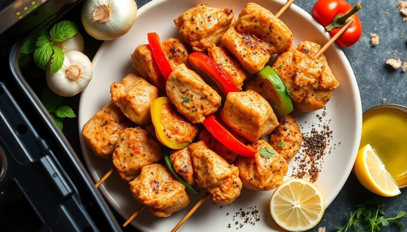 Sizzling Air Fryer Kebabs: A Flavorful Delight
