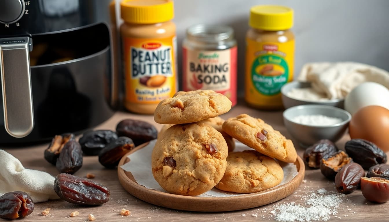 Sweet & Nutty Date-Sweetened Peanut Butter Cookies